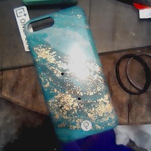 LOOPY iPHONE CASE 7S PLUS 8 PLUS WITH INTERCHANGEABLE LOOP IN TEAL JASPER MATTE